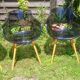 Lot of Opal Wox grey smoke chairs with beech legs.