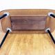 Table basse pieds compas avec coffret décoratif