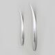 Pair of designer wall sconces in aluminium in the style of Lucien Gau.