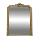 Miroir de cheminée Napoléon III 150,5/120cm, doré à la feuille d’or