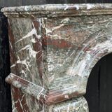 Campan marble fireplace large louis xiv style blend