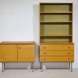 Modular Oak Shelving and Sideboard Set, 1960s