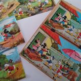 Jouet Cube en bois Picsou et Mickey