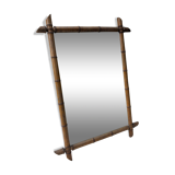 Rectangle bamboo mirror 70x50cm