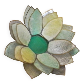 Bougeoir fleur en nacre