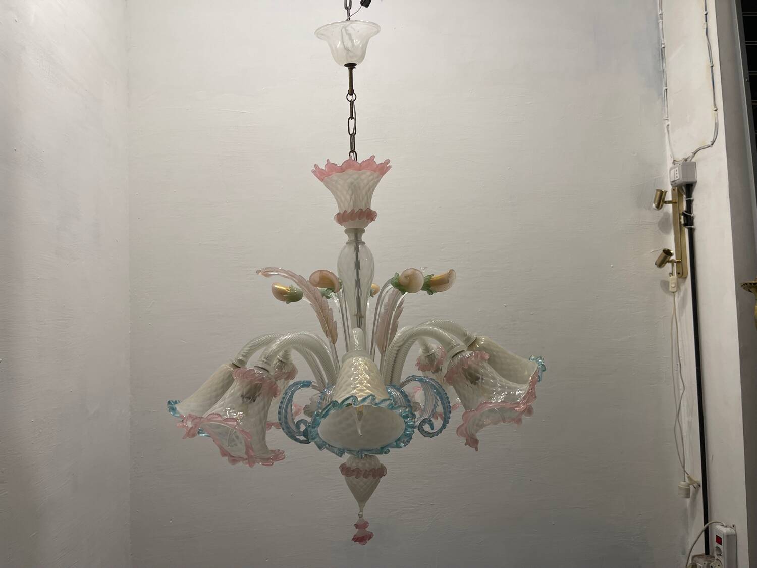 Large Venetian Murano Glass Chandelier 1960’s