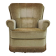 Danish velour armchair, original condition, beech wood, 80s