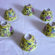 6 tasses à thé vintage, Chine