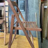 Pair of chairs foldable terrace vintage wood