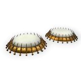 Set of 2 Brutalist sconces, France 1960s