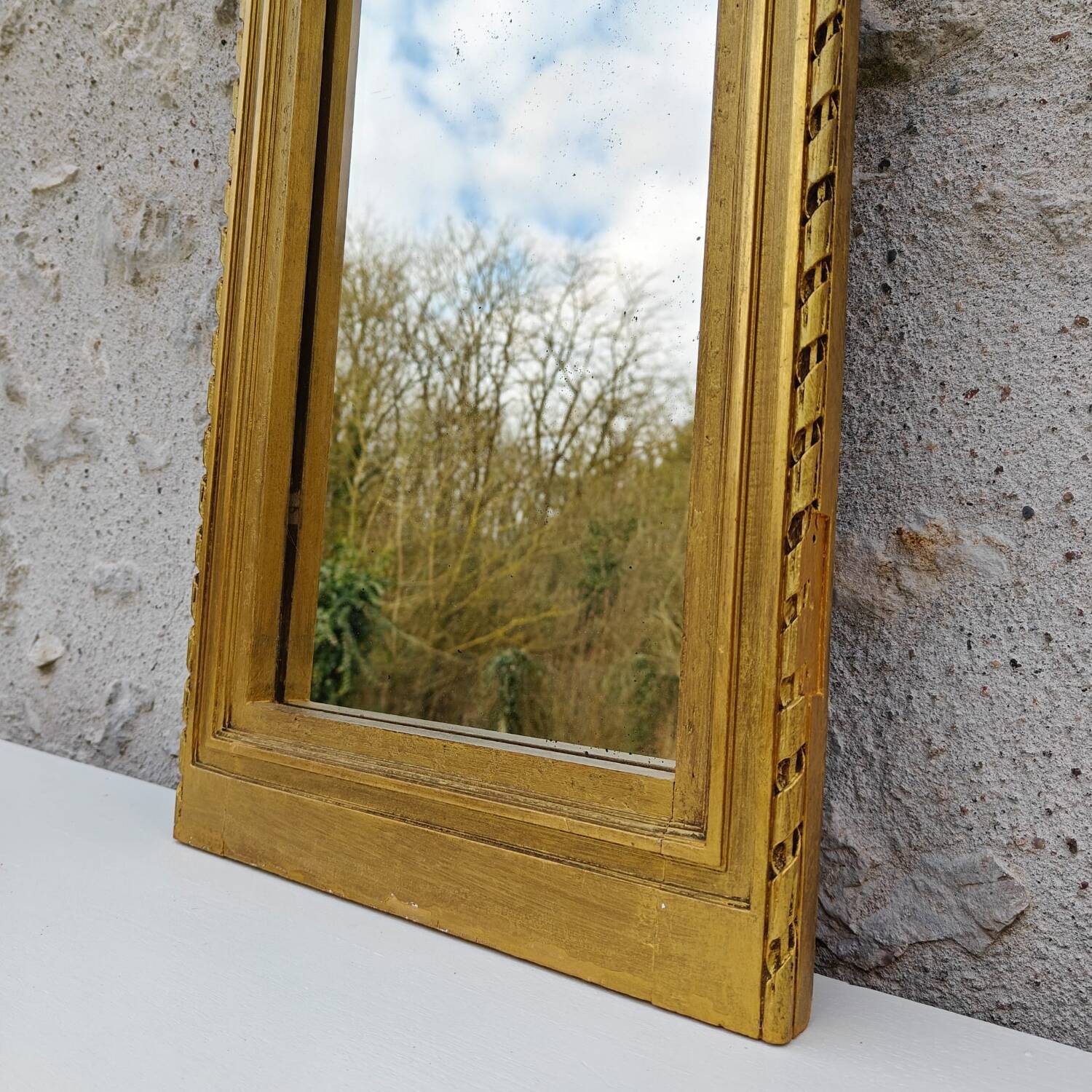 Small antique Trumeau mirror