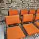 Lot de 8 chaises fauteuil 1970"