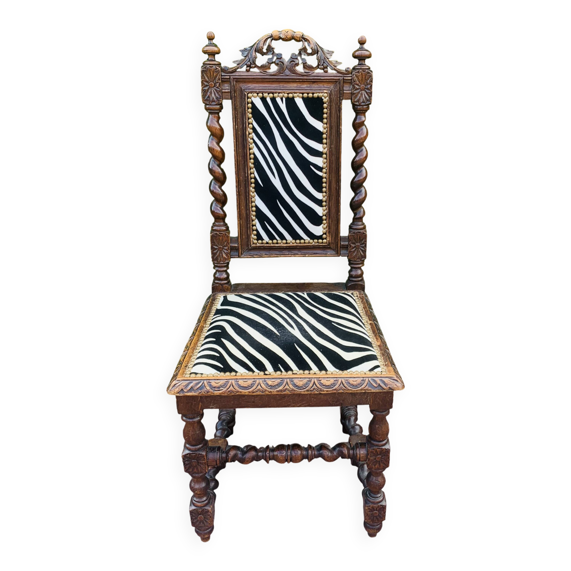 Antique carved wooden chair