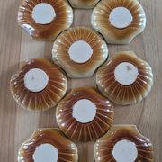 9 coquilles à St Jacques en grès émaillé