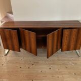 Sideboard from the 1960s-1970s in rosewood veneer.