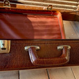 Antique leather suitcases
