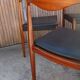 Suite de quatre chaises teck vintage