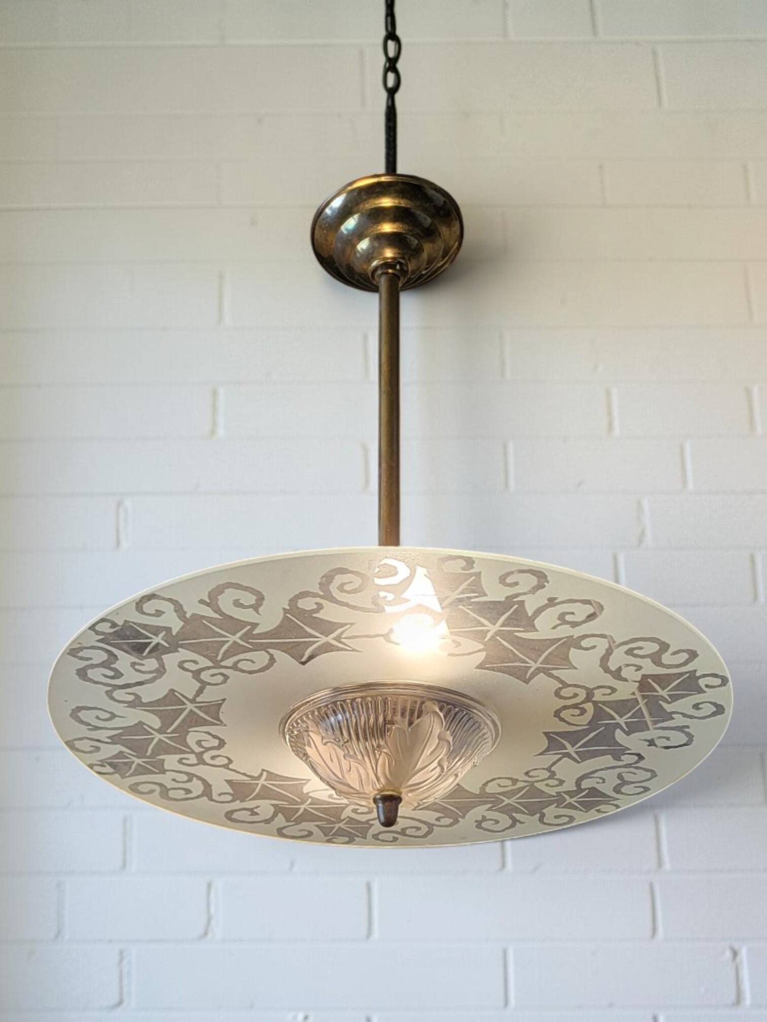 Art Deco Disc Pendant