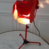 Orange-red 80s steerable cinema projector lamp