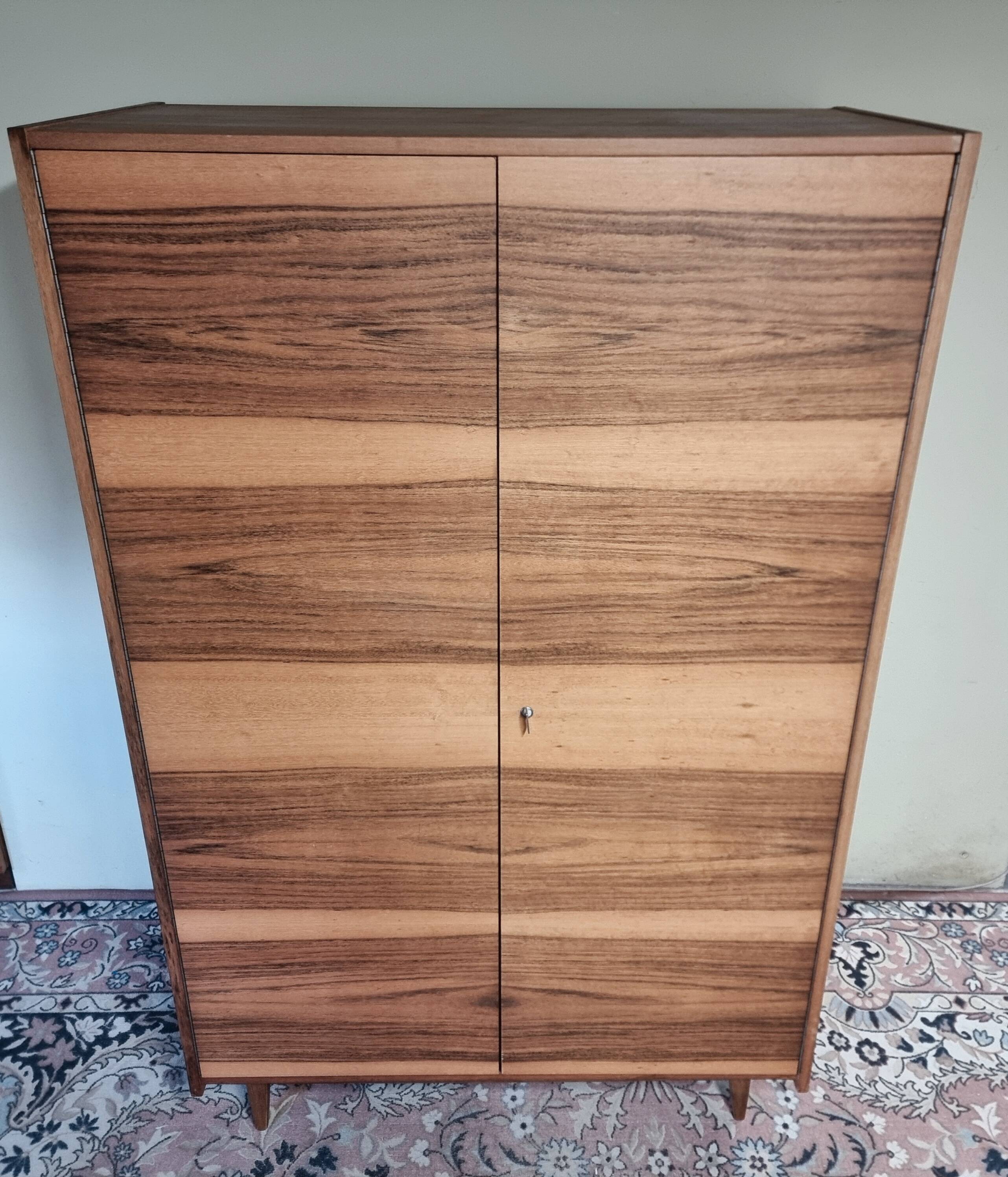 Vintage Wardrobe in Walnut, 1970s