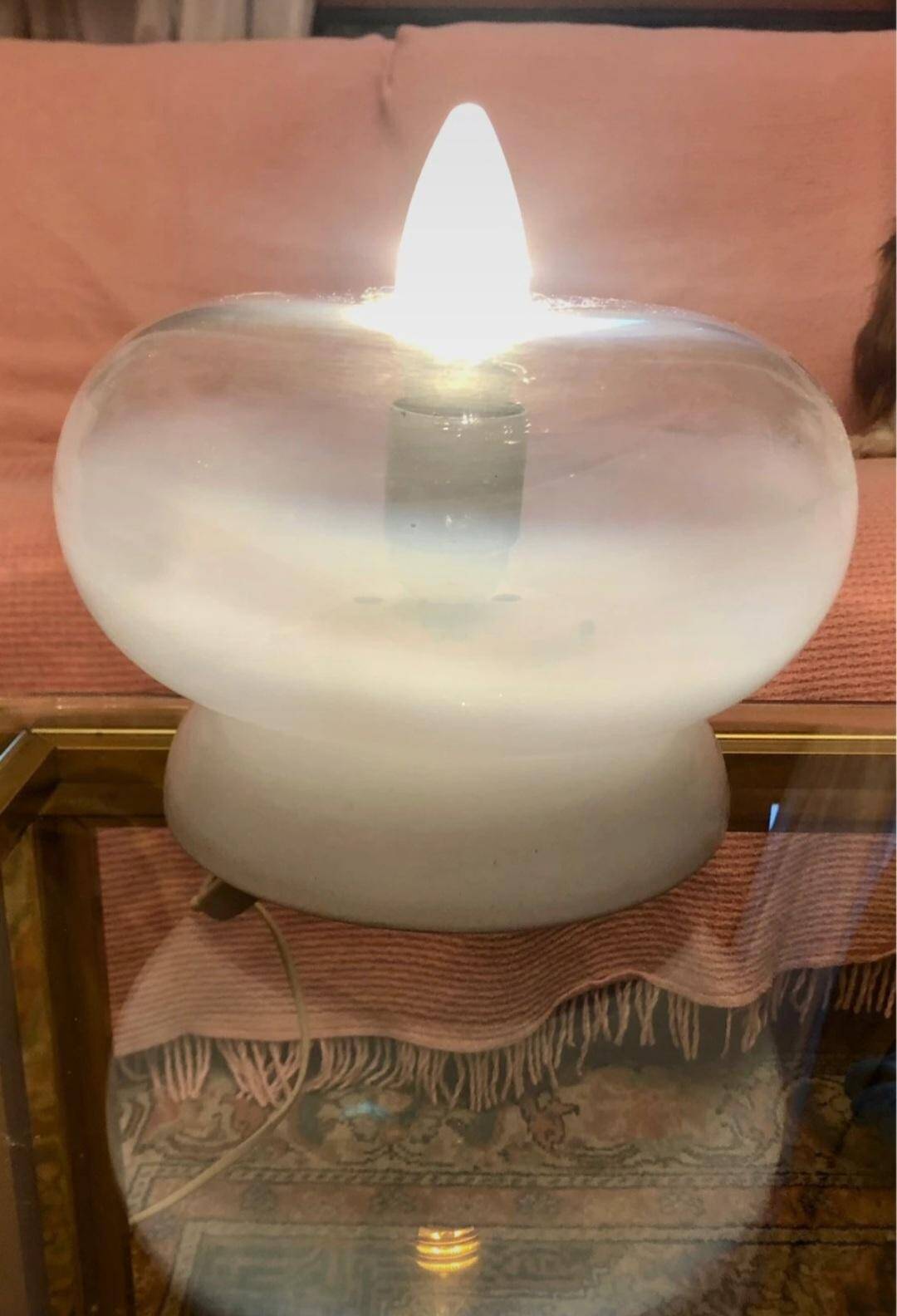 lampe verre italie roberto pamio ou giusto toso