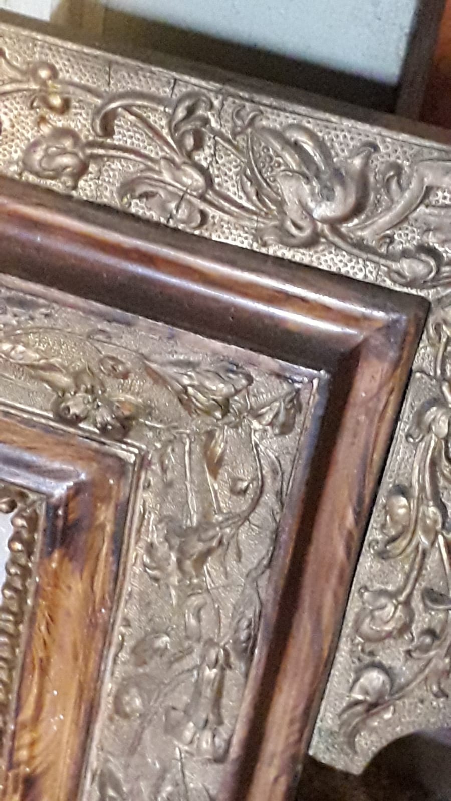 Louis XV style gilded mirror 78x111cm