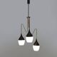 Brass chandelier with 3 pendants, 1950s