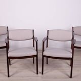 Fauteuils en Palissandre par Erik Buch pour Ørum Møbelfabrik, 1960s, Set de 4