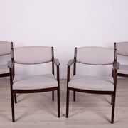 Rosewood Armchairs by Erik Buch for Ørum Møbelfabrik, 1960s, Set of 4