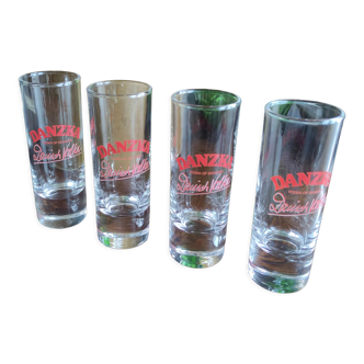 4 verres à vodka Danzka