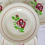 4 assiettes dessert de Digoin Sarreguemines modèle Beaucaire 210844