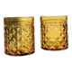 Lot de 2 verres ambrés Pernod Années 70