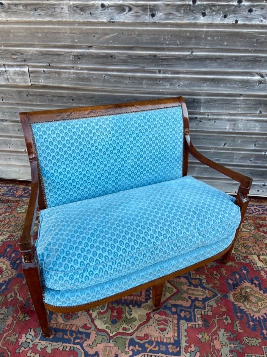 Mahogany bench period consulate return from Egypt