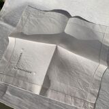 Set of embroidered antique napkins