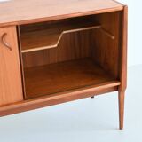 Bosteels Meubelen unique small sideboard in walnut Belgium 1970