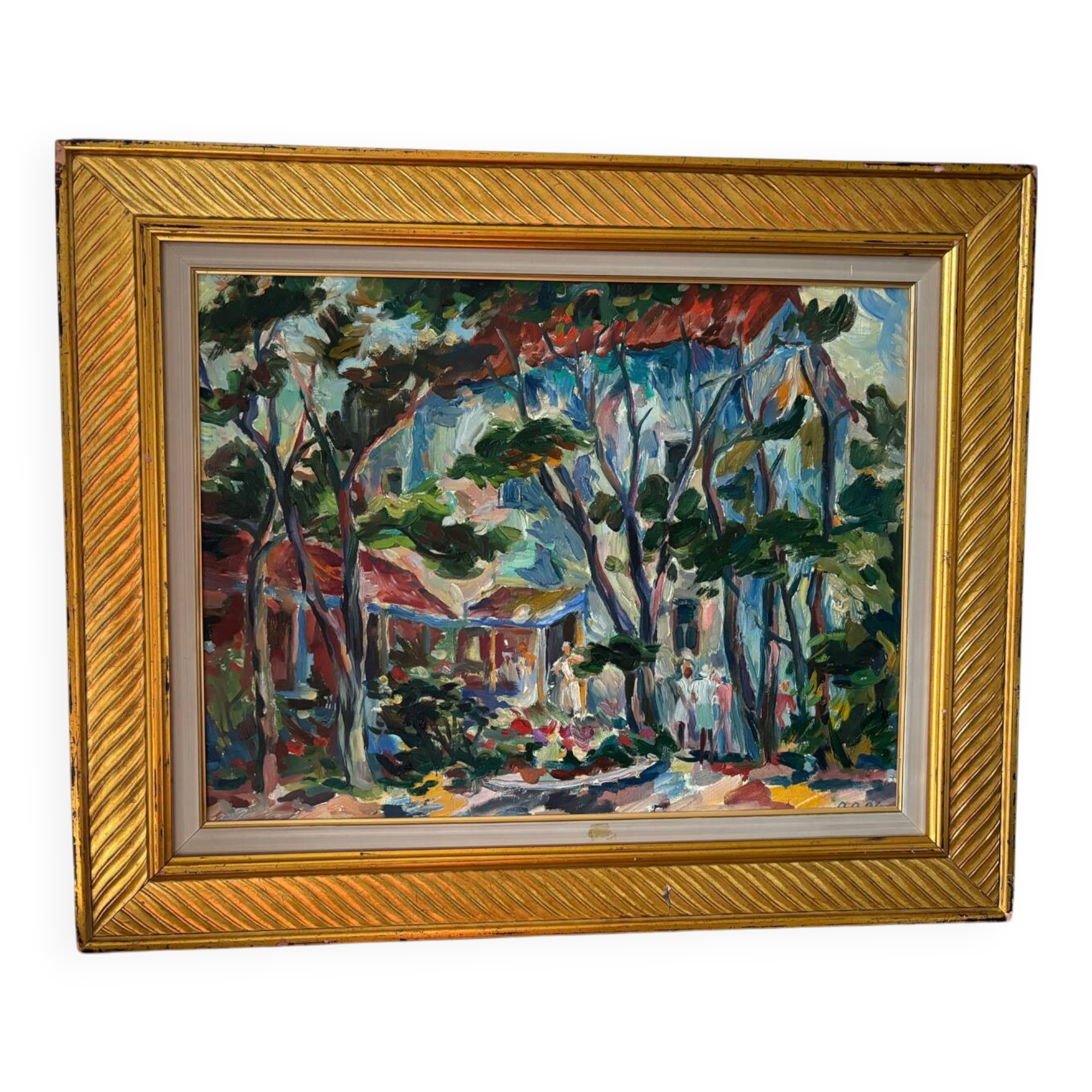 Landscape Russian school signed