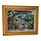 Landscape Russian school signed