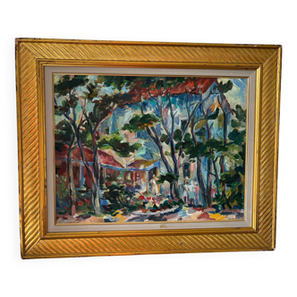 Landscape Russian school signed