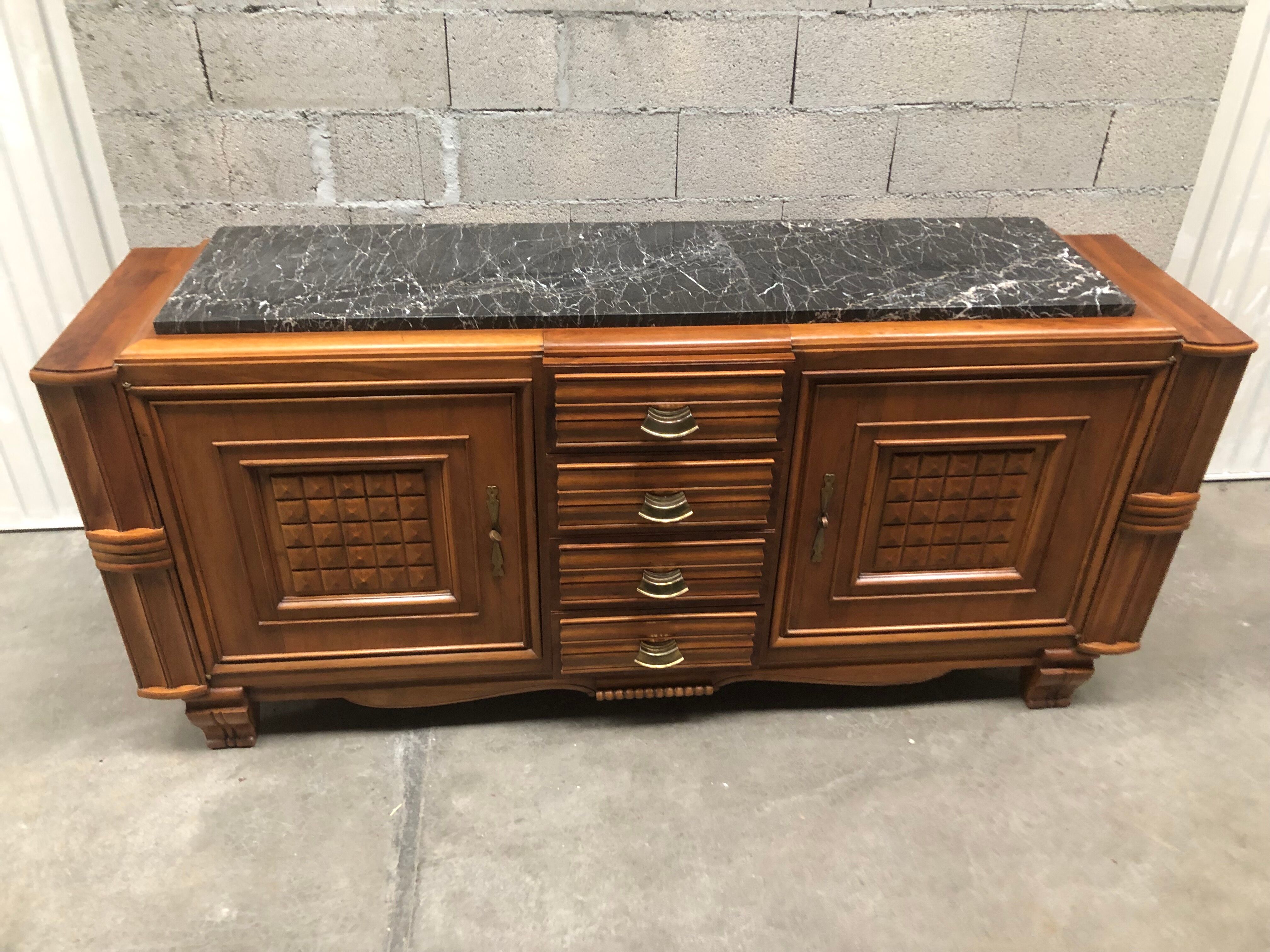Vintage brutalist style sideboard 1950
