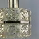 60s 70s ceiling lamp glass lamp light Sölken Leuchten Space Age 60s 70s