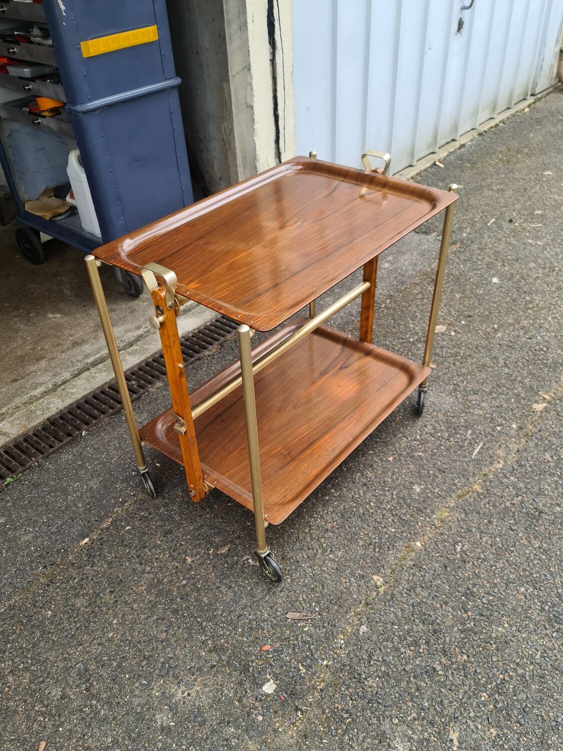 Vintage Textable folding trolley