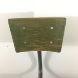 Adjustable workshop high chair and on wheels