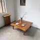 1940 marquetry oak coffee table