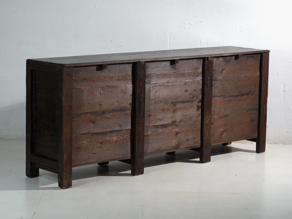 Antique buffet painted in elm wood – China, circa 1930