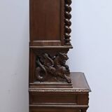 Narrow Oak Display Cabinet, Louis XIII style – Late 19th century