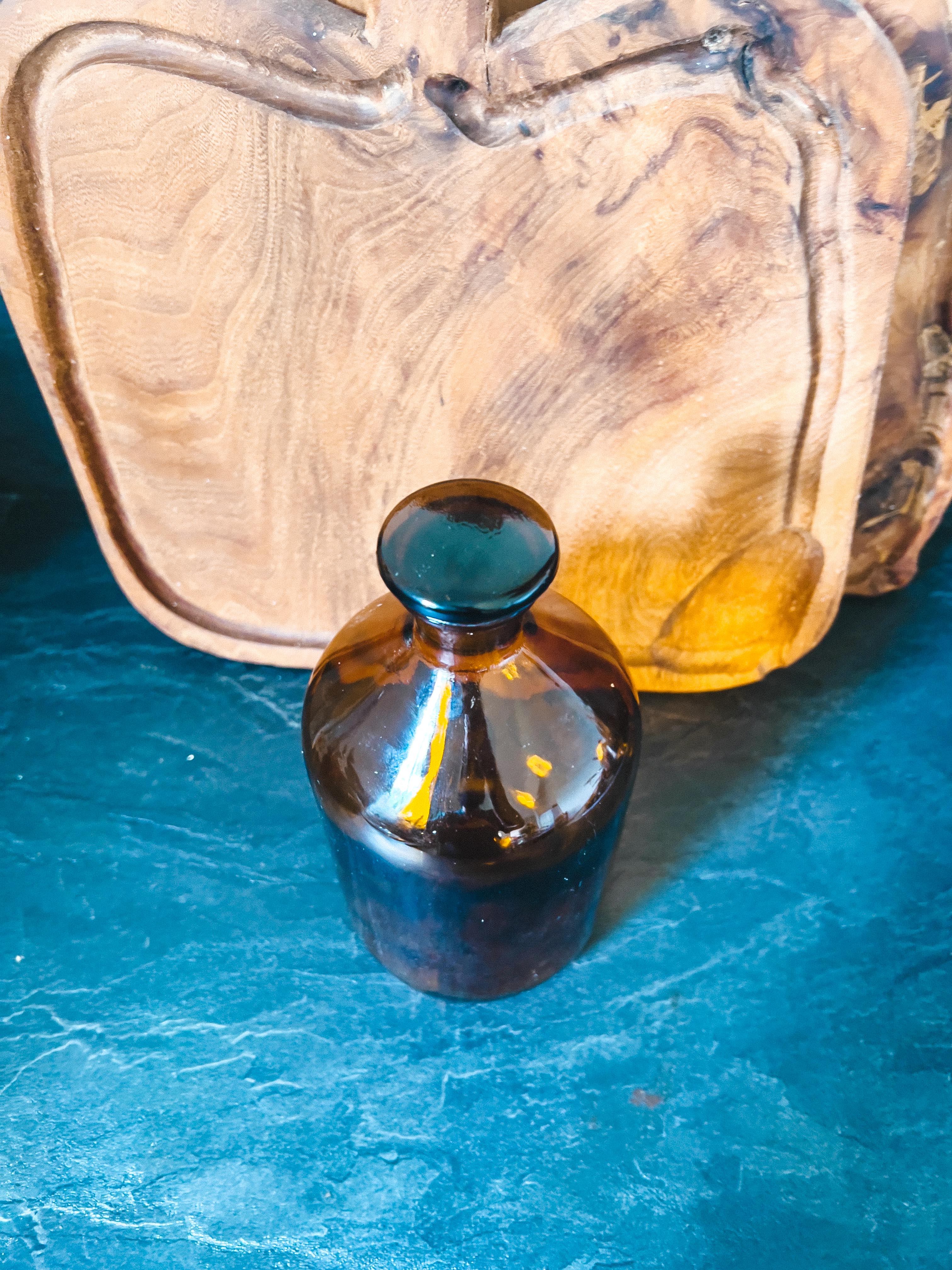 Old laboratory bottle old pharmacy Prolabo 1150 cl amber glass