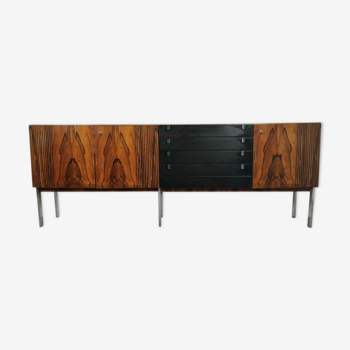 Enfilade vintage palissandre, chrome 1960