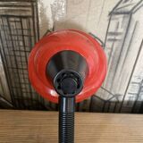 Desk lamp "Col de Cygne Aluminor Red Pop Art France - 1970 in Metal