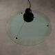Vintage ceiling light in glass and enamelled metal, design, Italy, 1980s