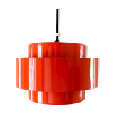 Red Ceiling Light by Jo Hammerborg for Fog Morup, Denmark 1969.